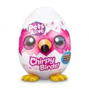 9537 Игровой набор ZURU Pets Alive плюшевая   "Птичка-повторюшка", звук, ассорт