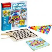 ВВ4866 Развивающие игры из дерева Bondibon «МОЗАИКА ЦВЕТА»