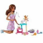 HHB70 Кукла Barbie. Игровой набор Barbie и котята