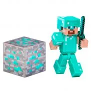 TM16504 Игрушка Фигурка Minecraft Diamond Steve пластик 8см Jazwares