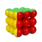 Т14209 1toy Головоломка "Куб 3х3, Шары"5см, блистер 12,5х19 см