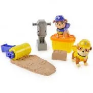 64595 Игровой набор фигурки Крепыш и Микс с кинетич. песком. Paw Patrol