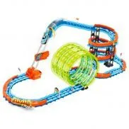 G2412-497 Cветящийся автотрек-игрушка с машинкой-перевертышем (3 неон. петли 360°,1 машинка), 91 дет G2412-497 Cветящийся автотрек-игрушка с машинкой-перевертышем (3 неон. петли 360°,1 машинка), 91 дет