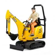 62002 Игрушка из пластмассы Bruder Мини-экскаватор JCB