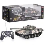 М85892 Боевой танк на ик-упр. Play Smart, Full Func, аккум./ адаптер, BOX 49,5x15x14,5 см, зел.хаки